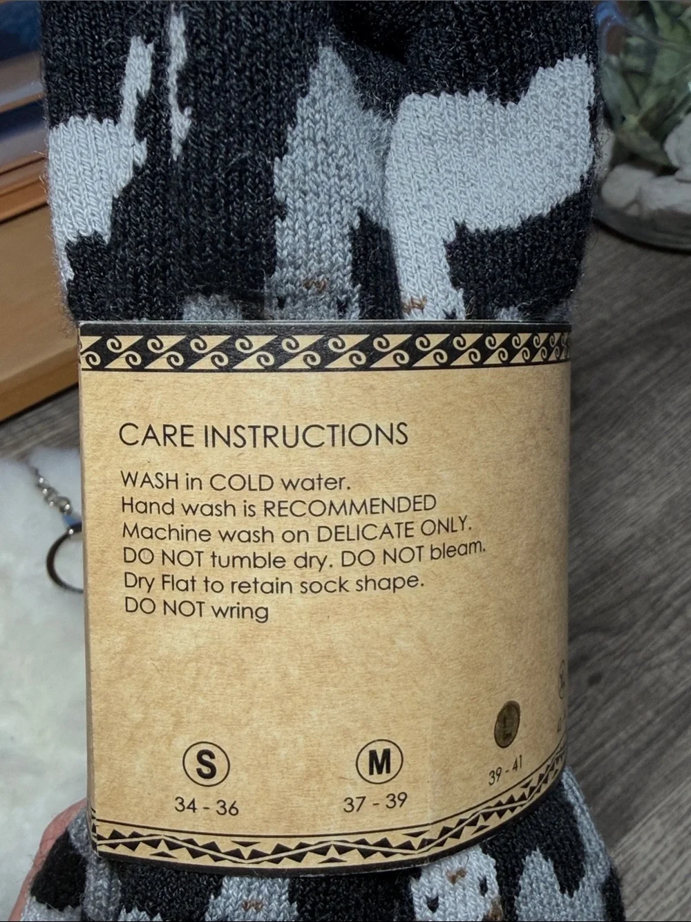 Alpaca Gift Set with Socks and Coin Purse with Highland Cow Charm